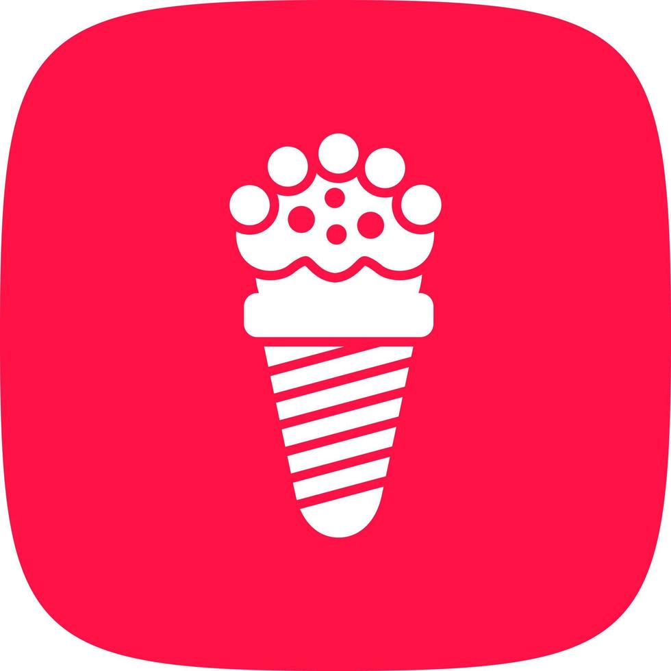 Ice Cream Cone Creative Icon Design vector