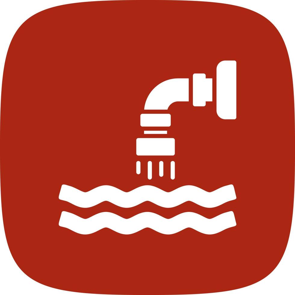 Waste Water Creative Icon Design vector