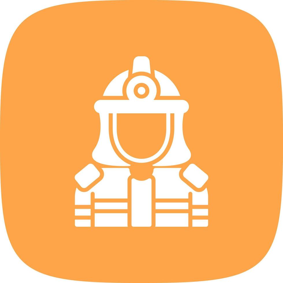 Firefighter Creative Icon Design vector