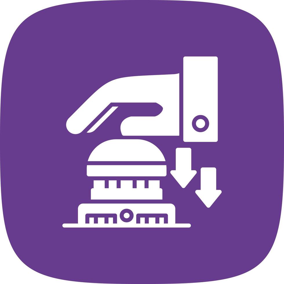 Emergency Button Creative Icon Design vector