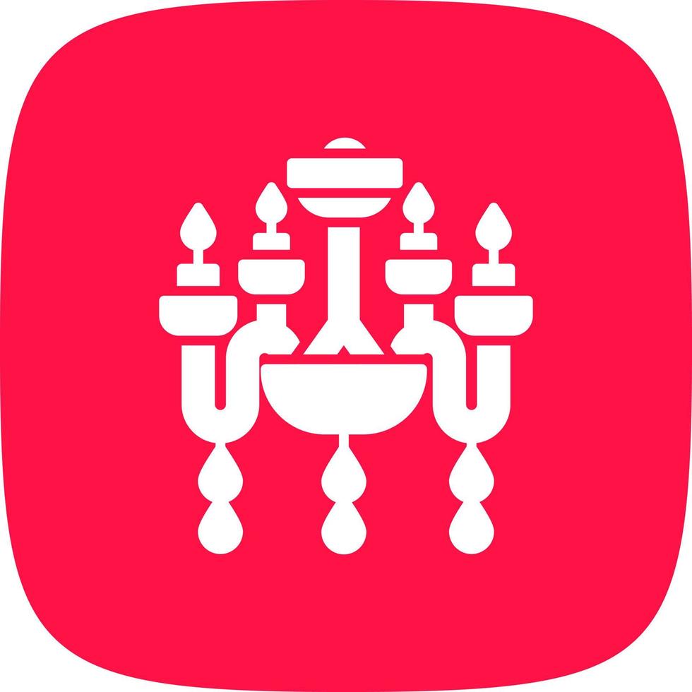 Chandelier Creative Icon Design vector