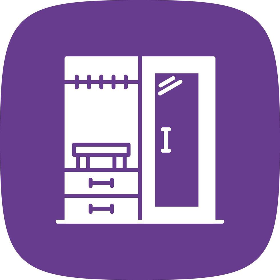 Wardrobe Creative Icon Design vector