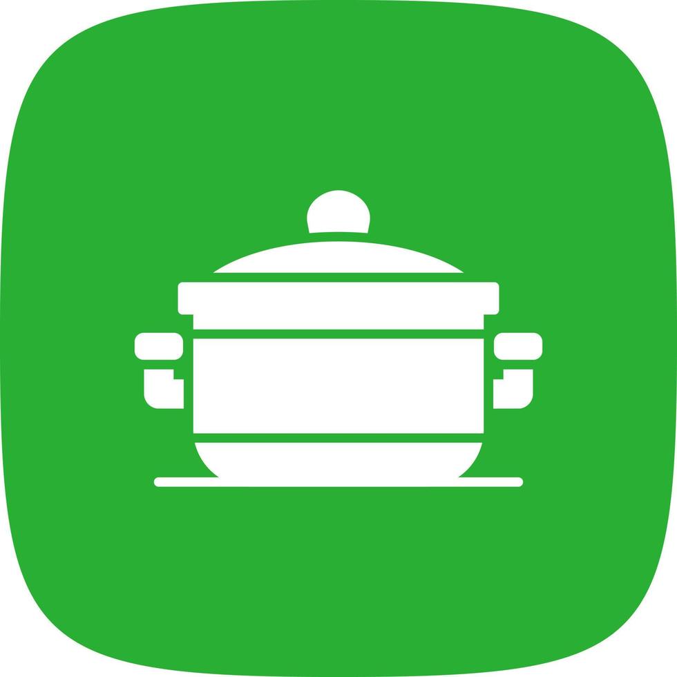 Cooking Pot Creative Icon Design vector