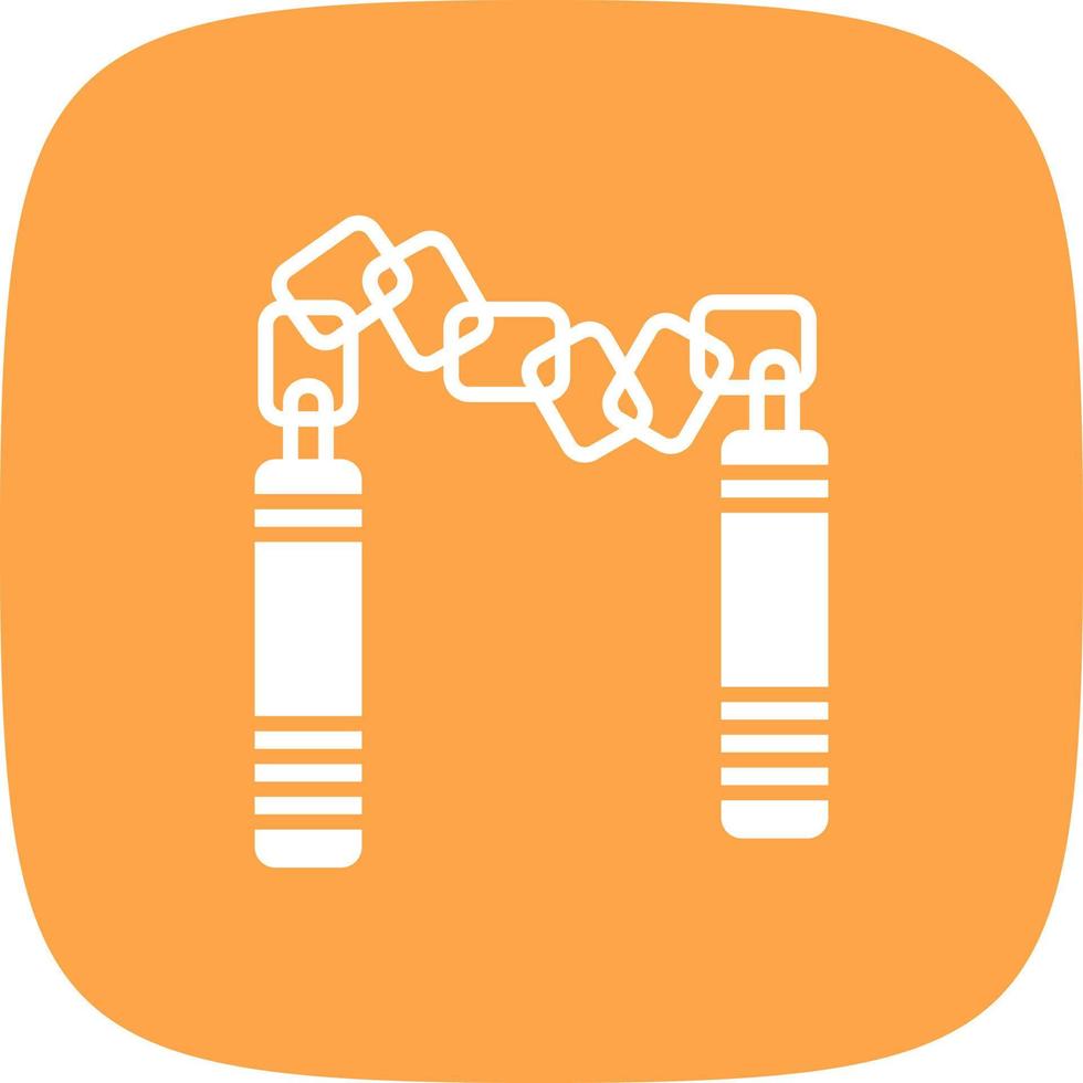 Nunchaku Creative Icon Design vector