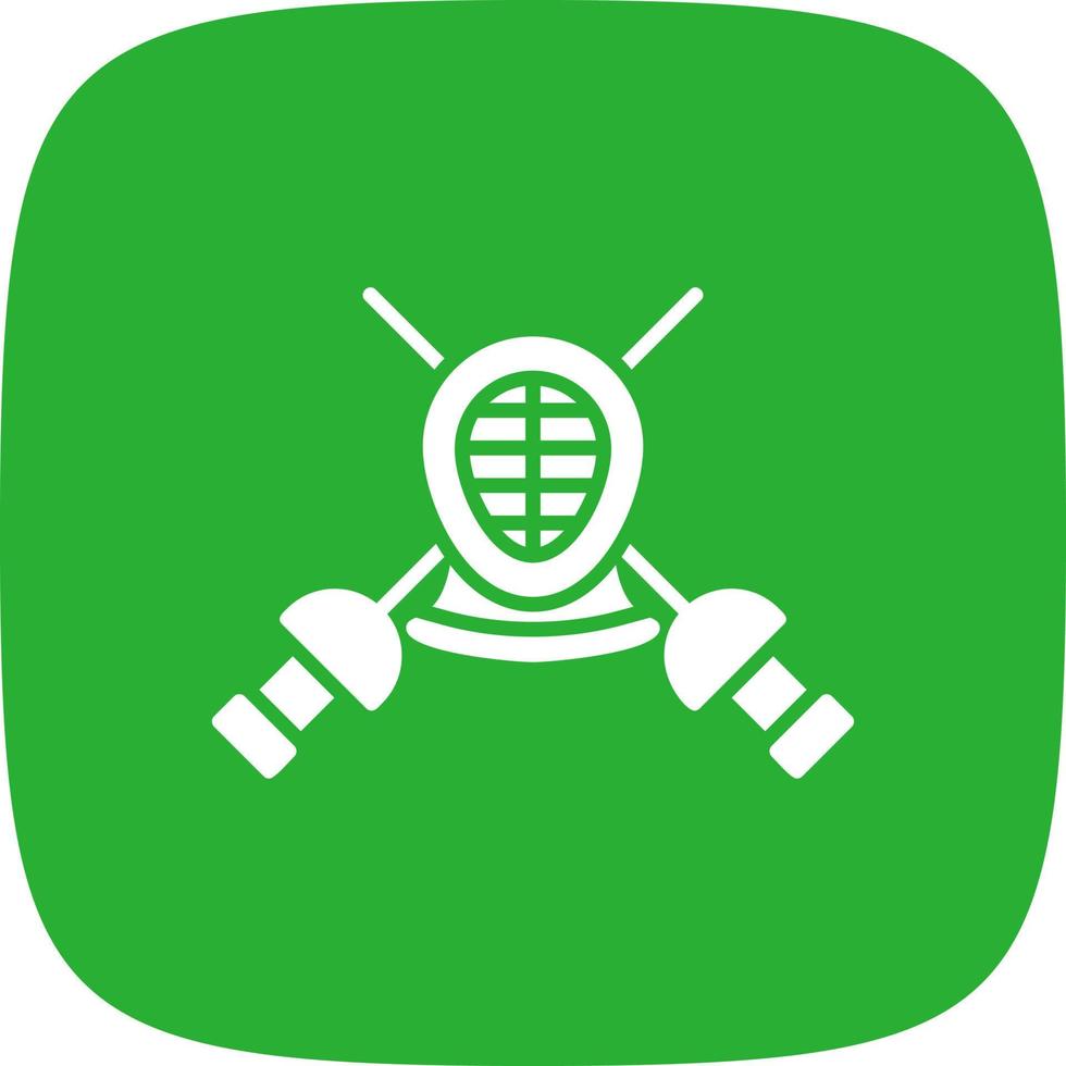 Fencing Creative Icon Design vector