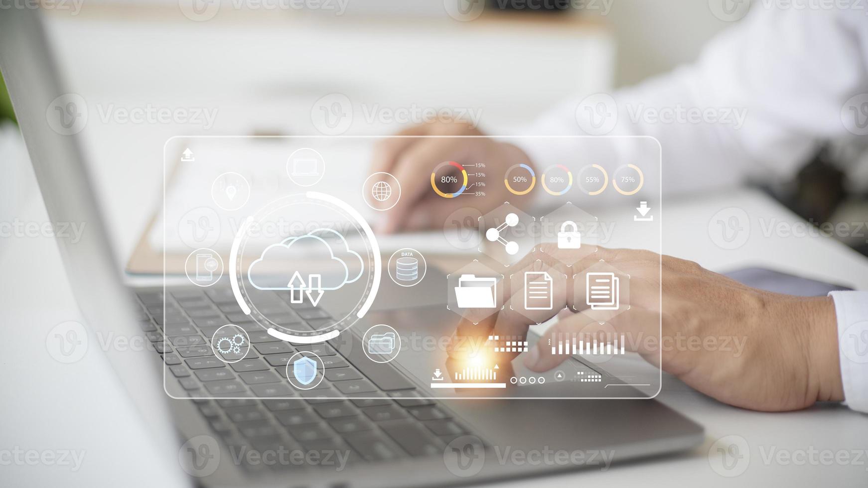 Cloud Computing diagram Network Data Storage Technology Service photo
