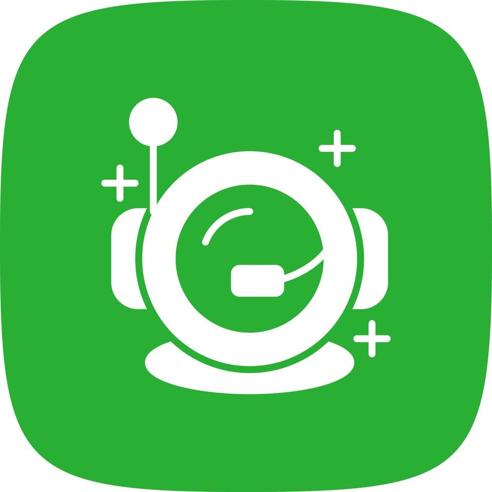 Astronaut Helmet Creative Icon Design vector