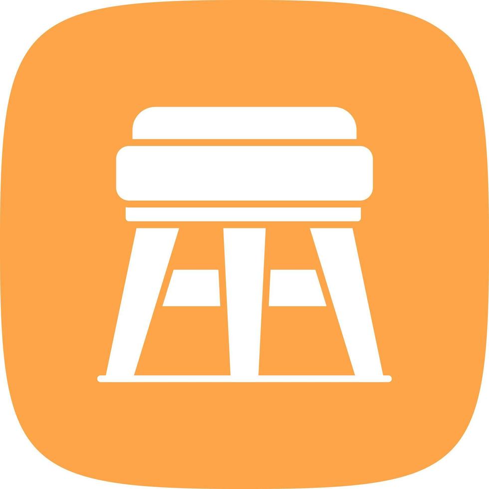Stool Creative Icon Design vector