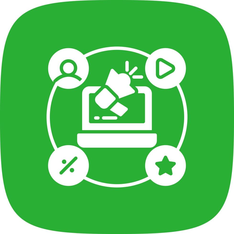 Advertising Creative Icon Design vector