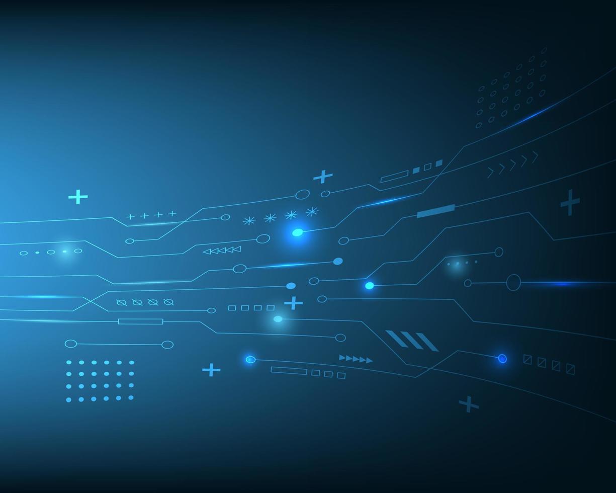 Abstract technology background with circuit line. Hi tech digital and communication concept. Vector background design.