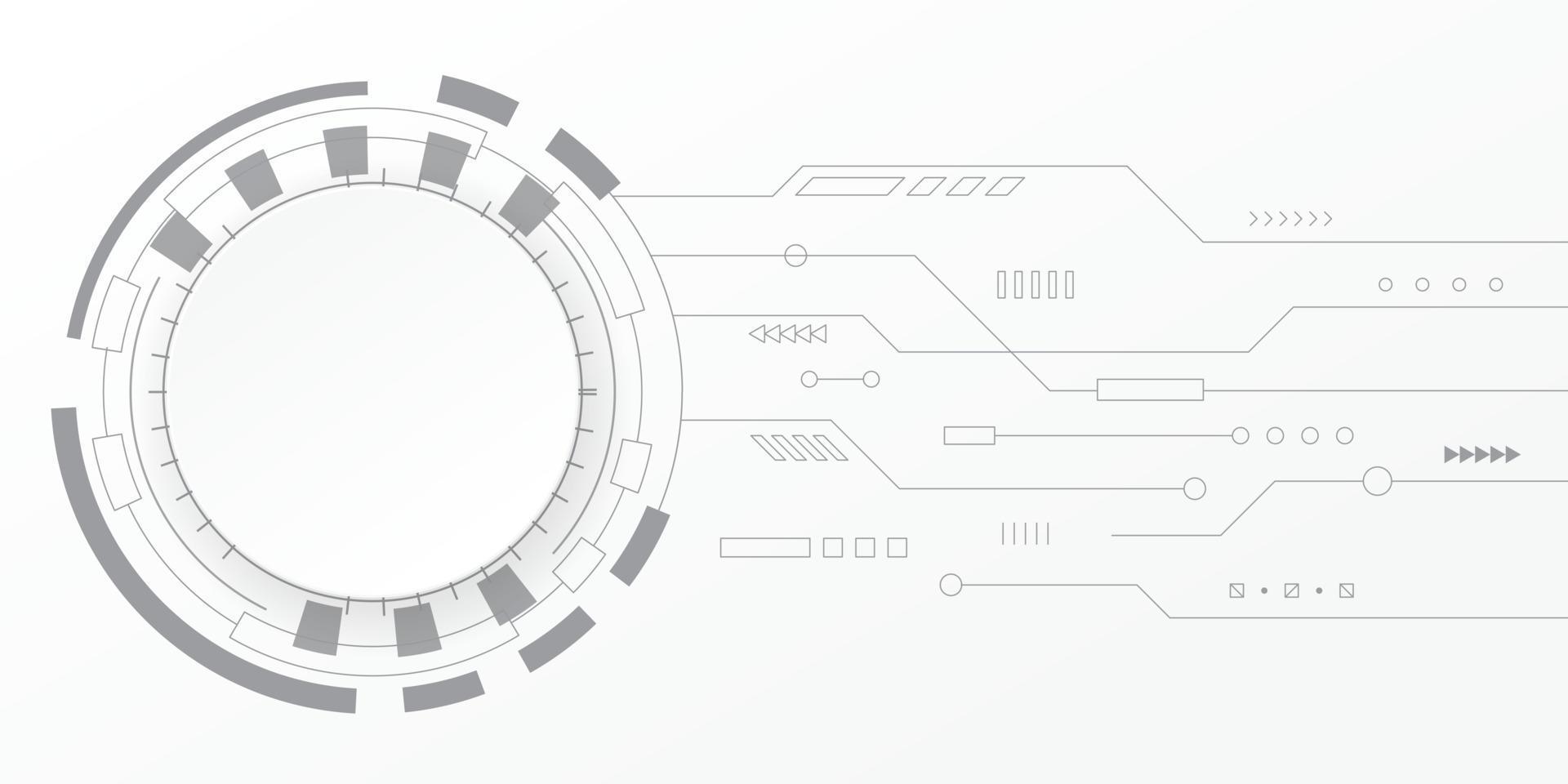 Abstract technology background. Hi tech digital and communication concept. Vector background design with circuit line. Vector illustration.