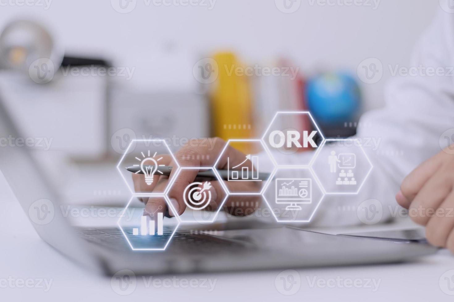 Objectives and Key Results OKR. Methods for project management photo