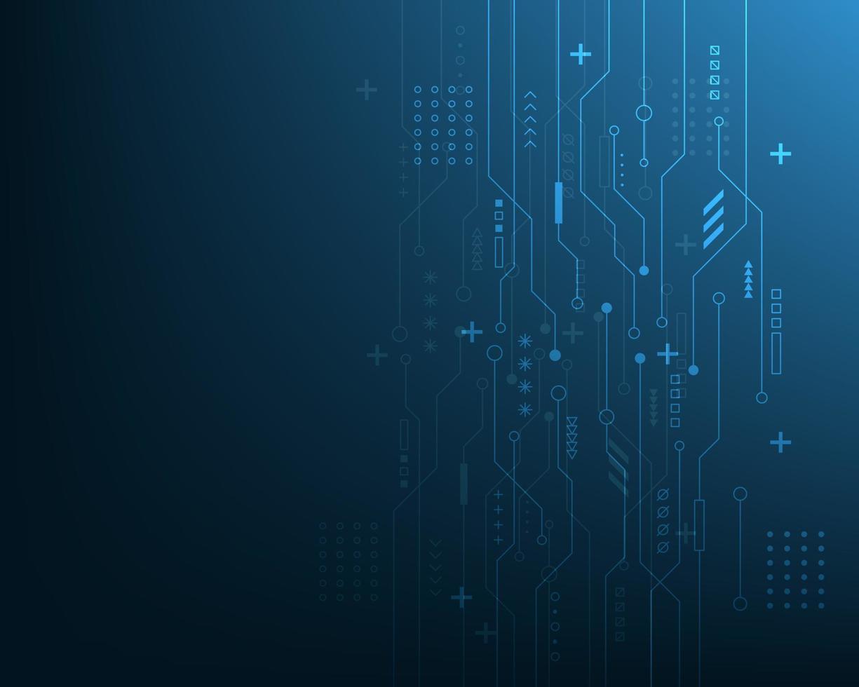 Abstract technology background with circuit line. Hi tech digital and communication concept. Vector background design.