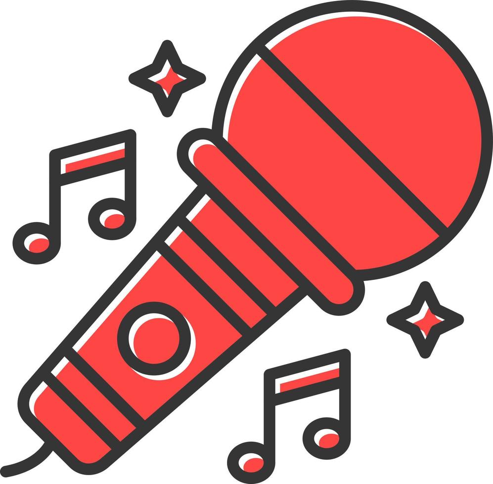 Karaoke Creative Icon Design vector