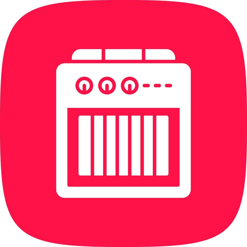 Amplifier Box Creative Icon Design vector