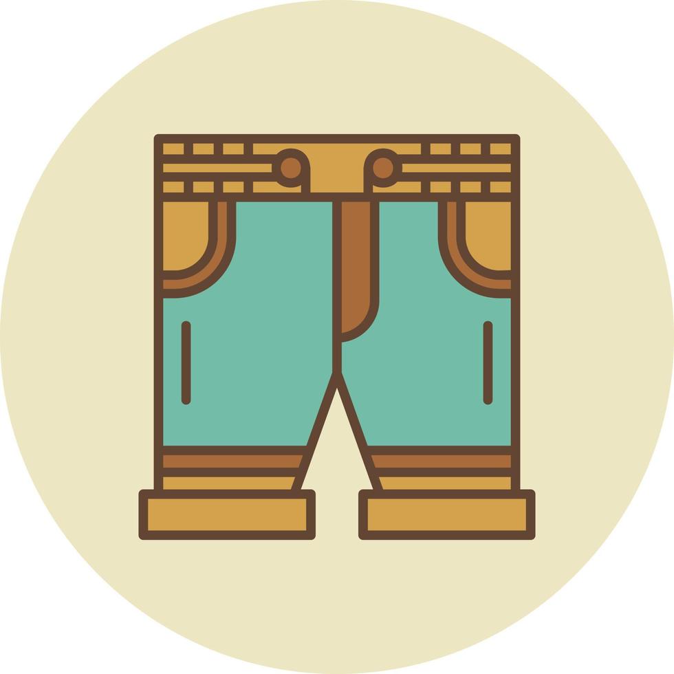 diseño de icono creativo de pantalones cortos vector