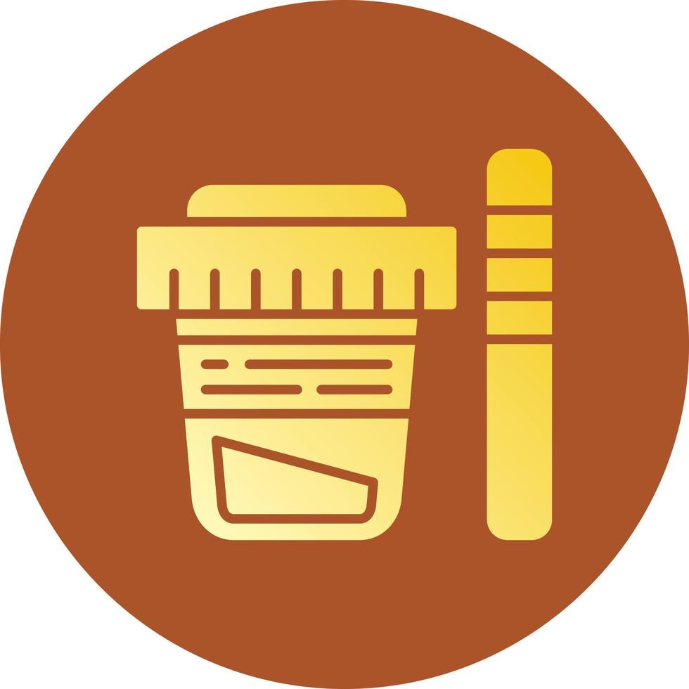 Urine Test Creative Icon Design vector