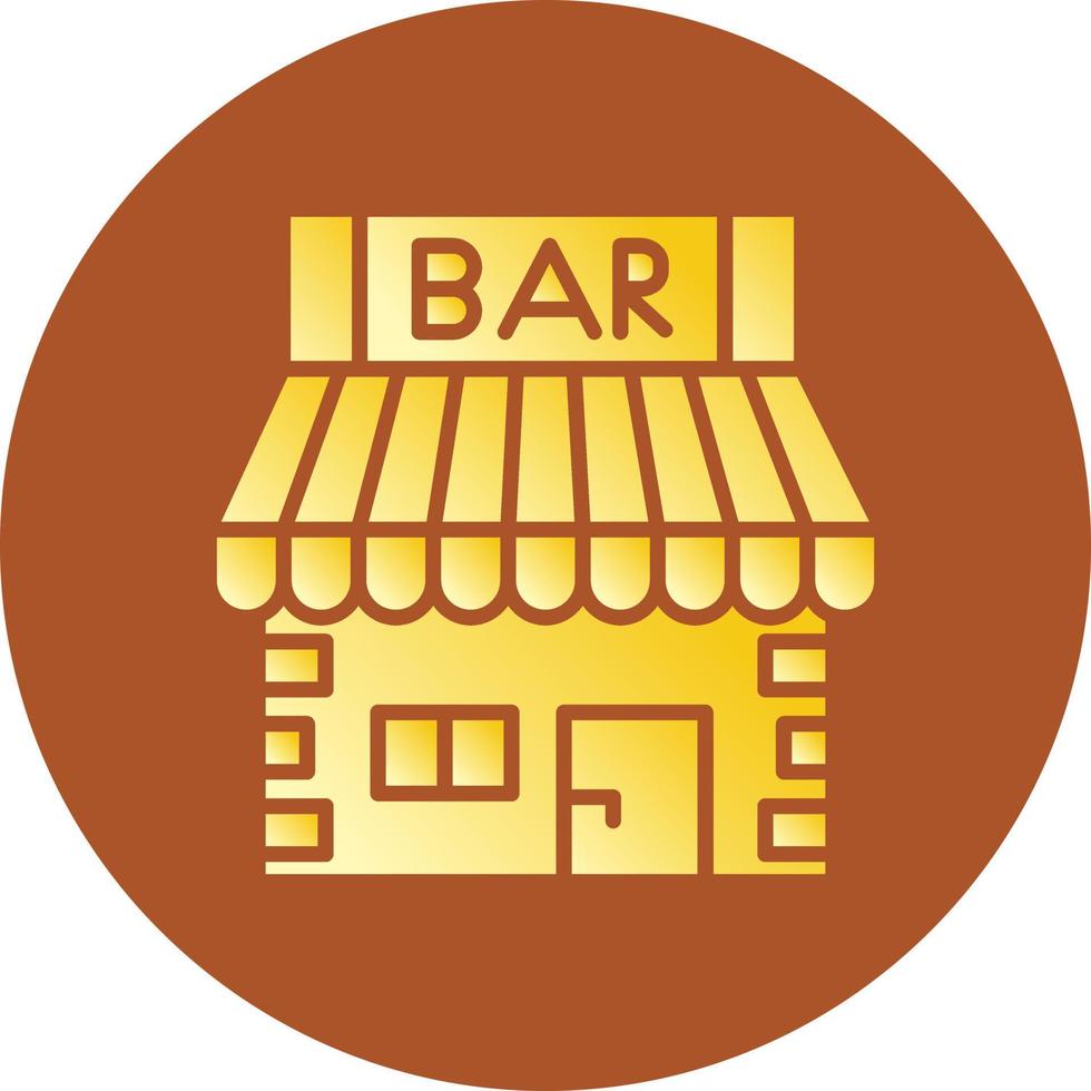 Bar Shop Creative Icon Design vector