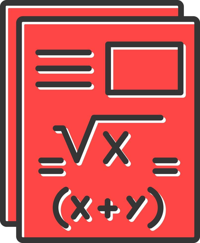 diseño de icono creativo de matemáticas vector