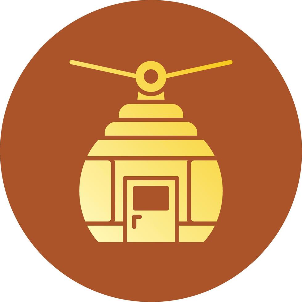 Cable Car Creative Icon Design vector