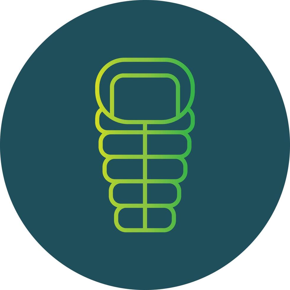 Sleeping Bag Creative Icon Design vector