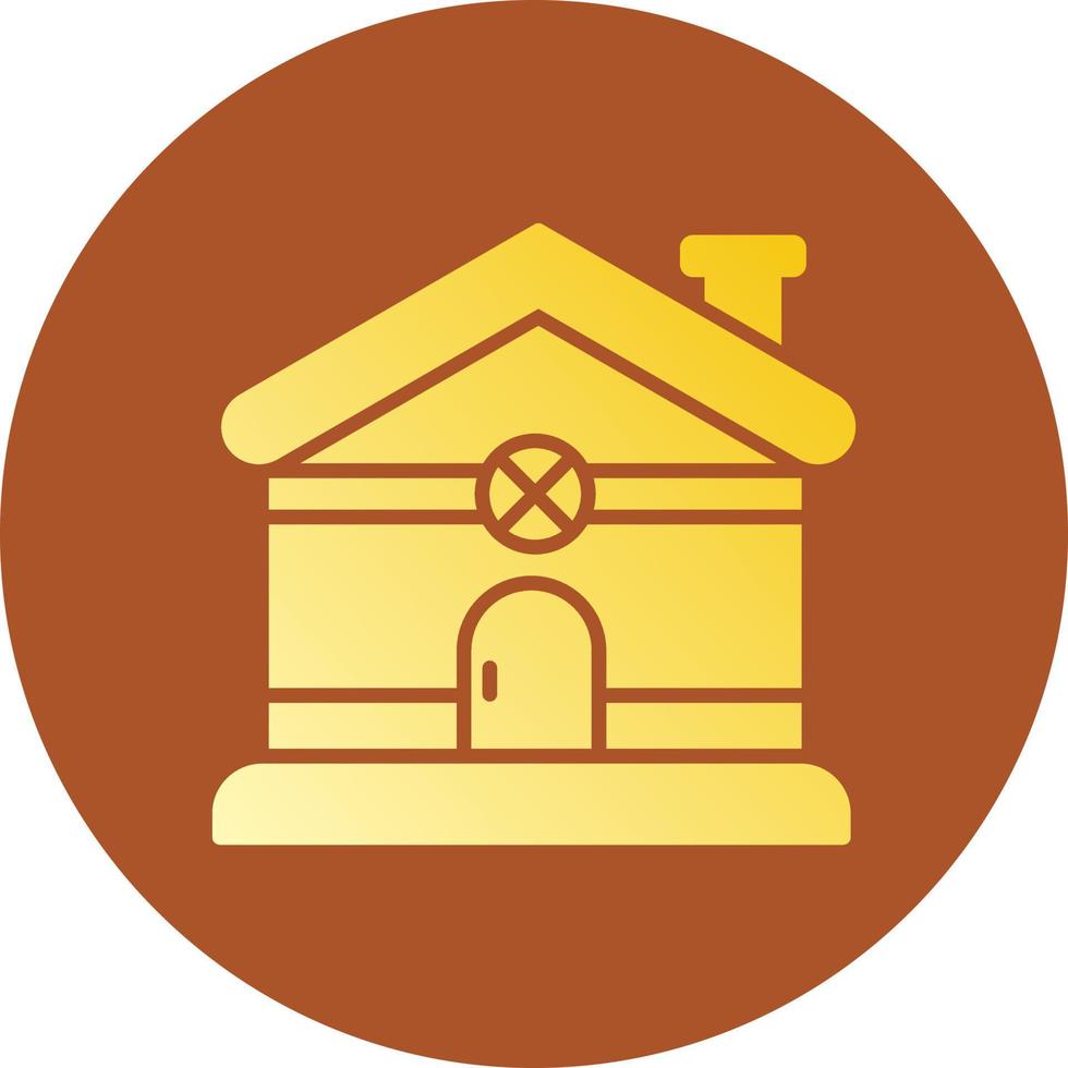 Gingerbread House Creative Icon Design vector