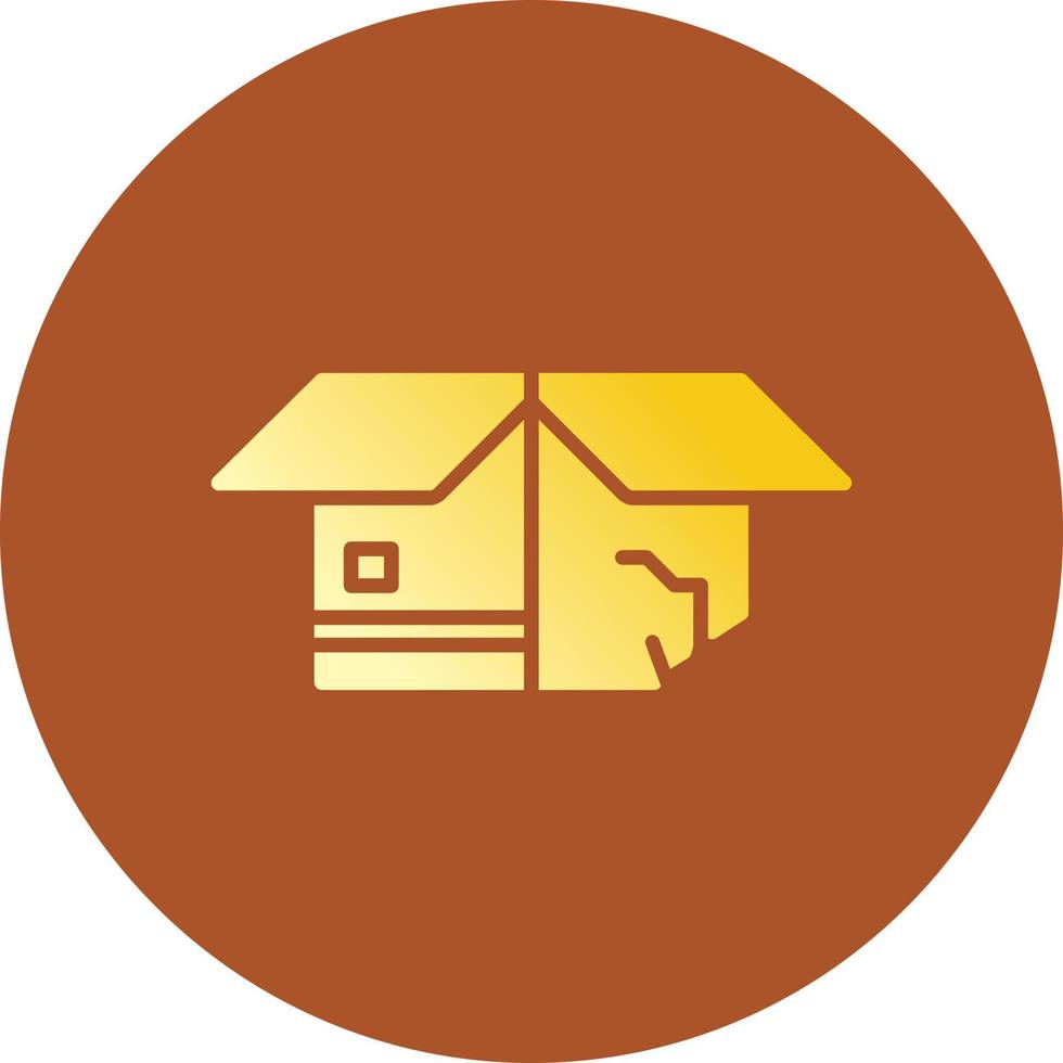 Carton Box Creative Icon Design vector