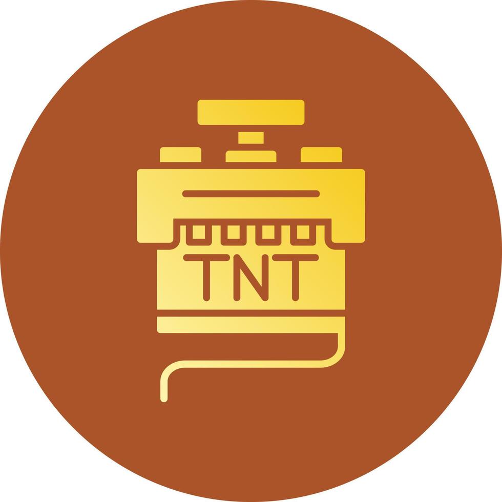 diseño de icono creativo tnt vector