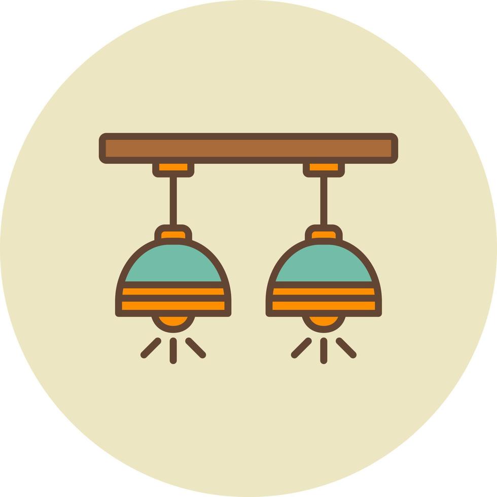 Ceiling Lamp Creative Icon Design vector