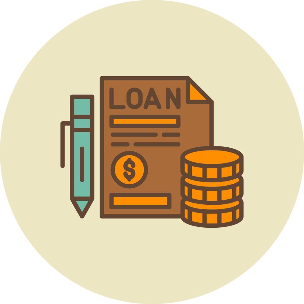 Loan Creative Icon Design vector