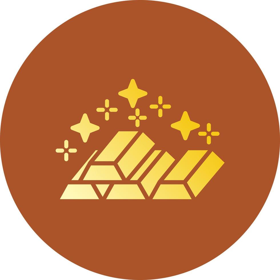 Gold Ingots Creative Icon Design vector