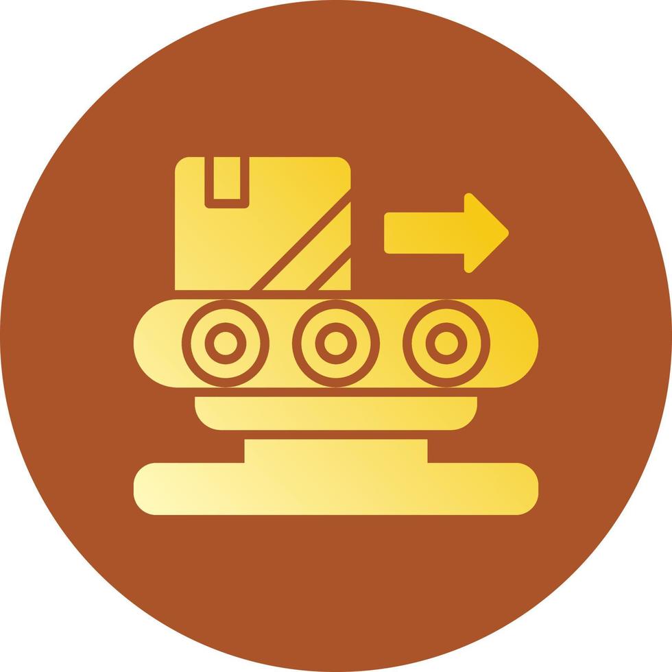 Conveyor Belt Creative Icon Design vector