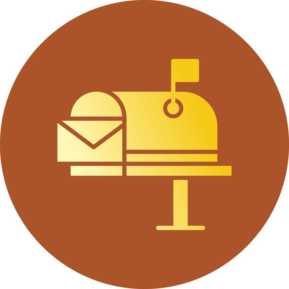 Mail Box Creative Icon Design vector