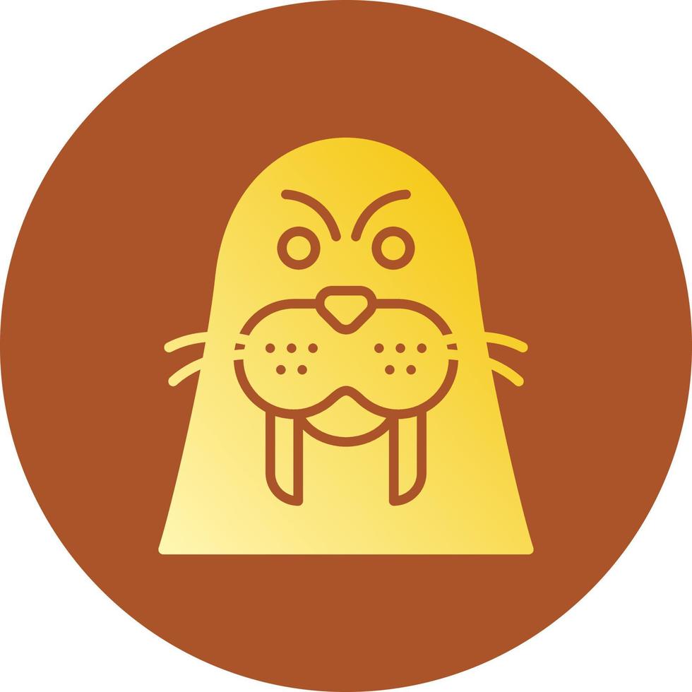 Walrus Creative Icon Design vector