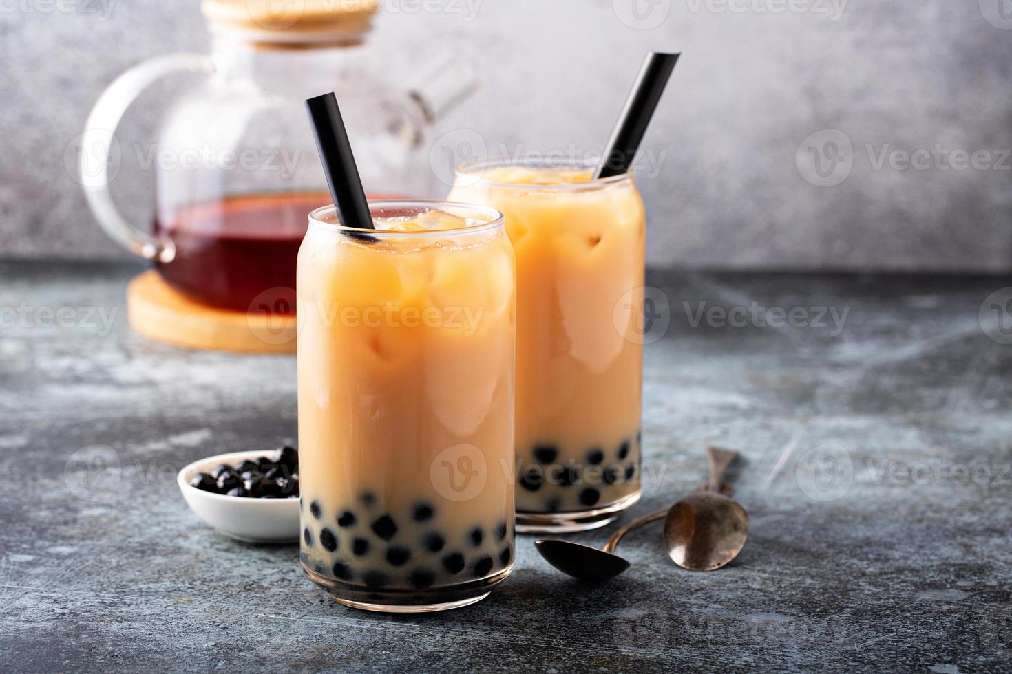 Milk bubble tea photo