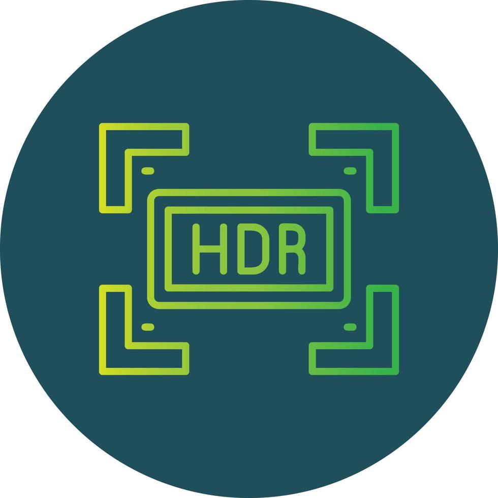 Hdr Creative Icon Design vector