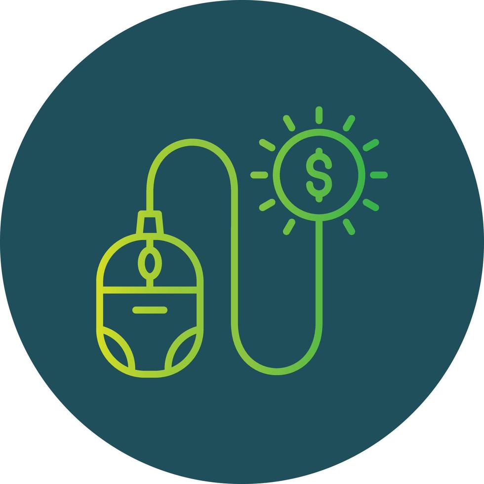Pay Per Click Creative Icon Design vector