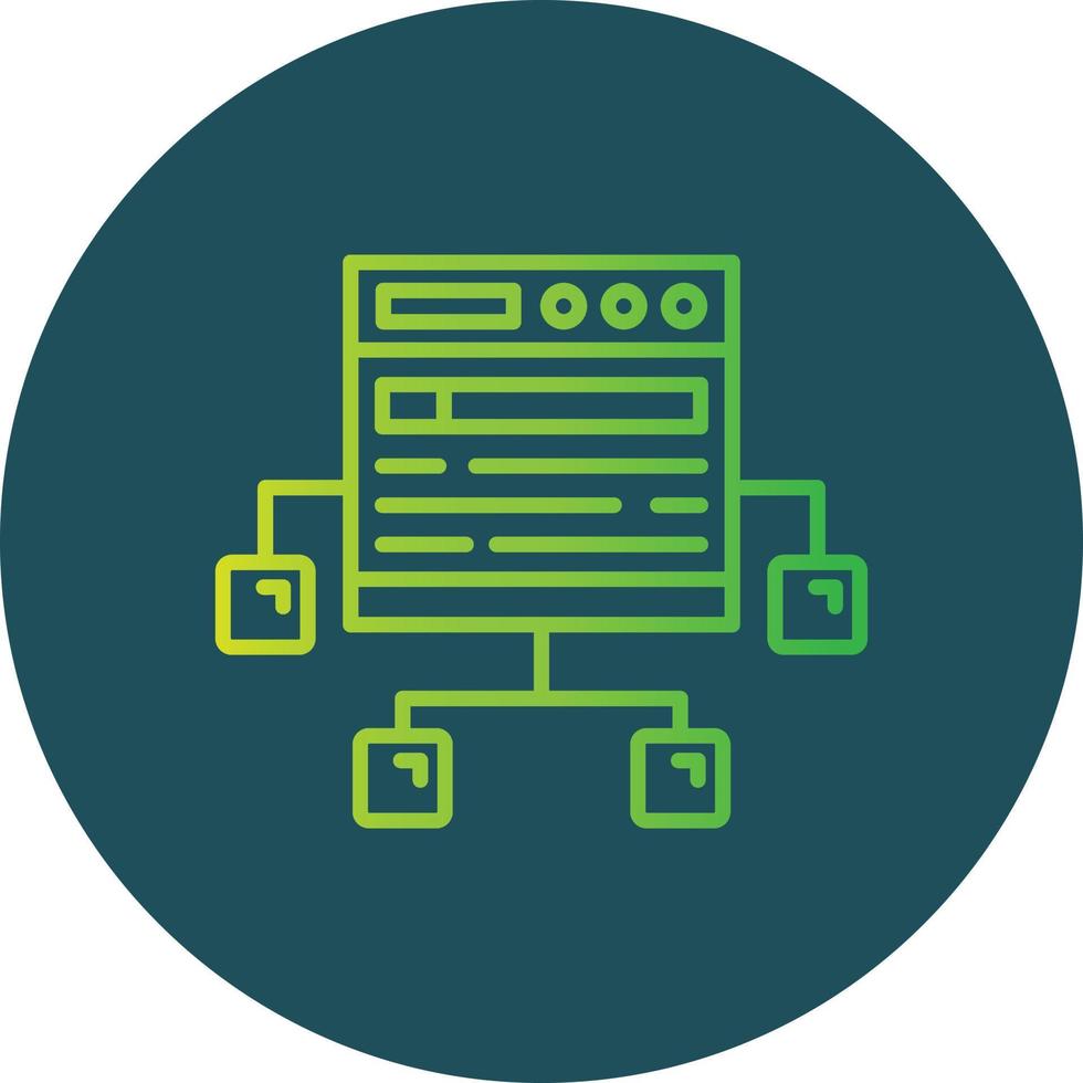 Sitemap Creative Icon Design vector