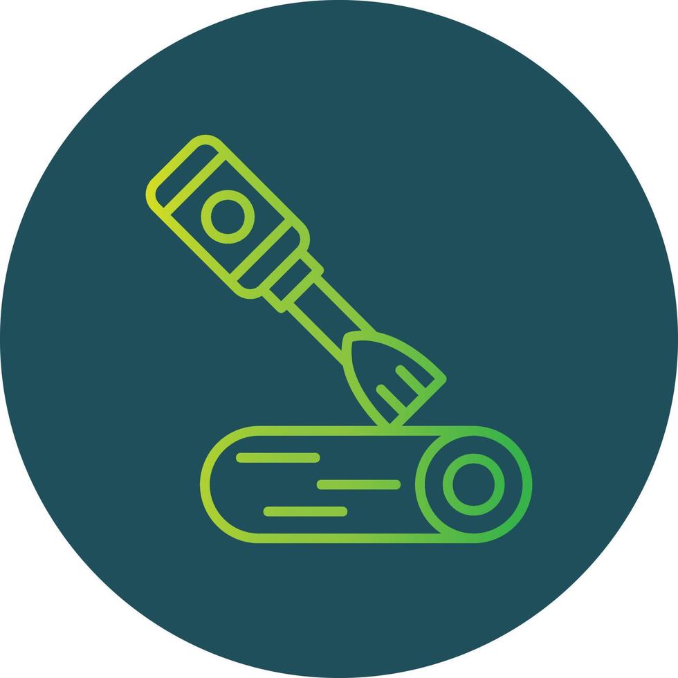 Wood Carvingr Creative Icon Design vector