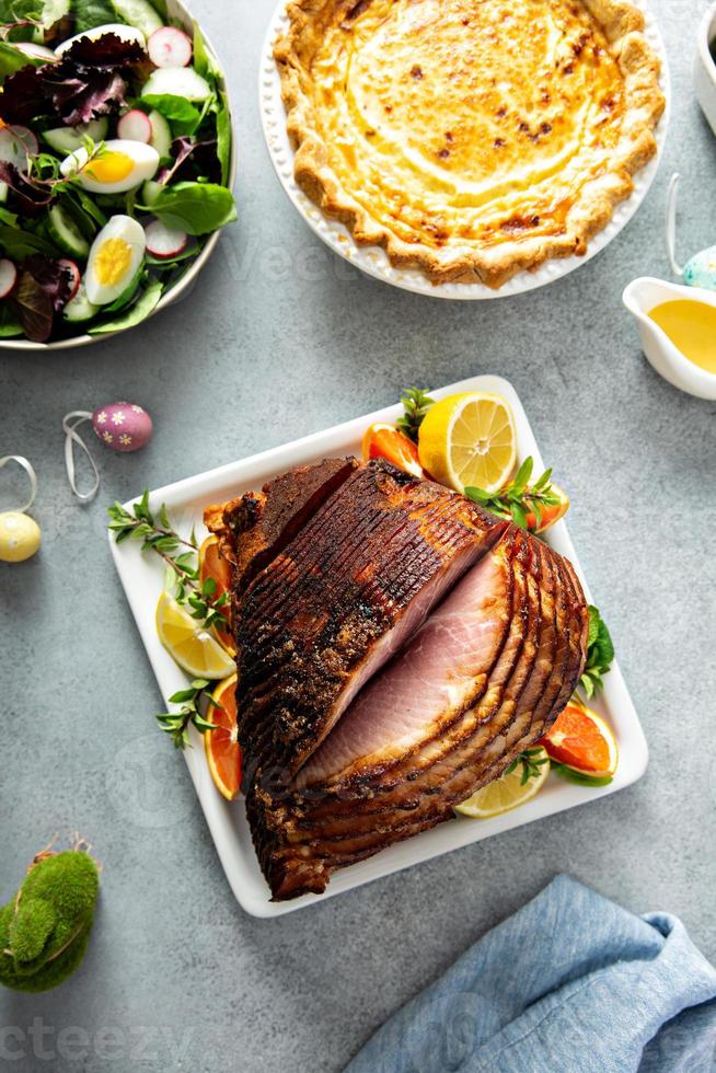 Easter ham for brunch photo