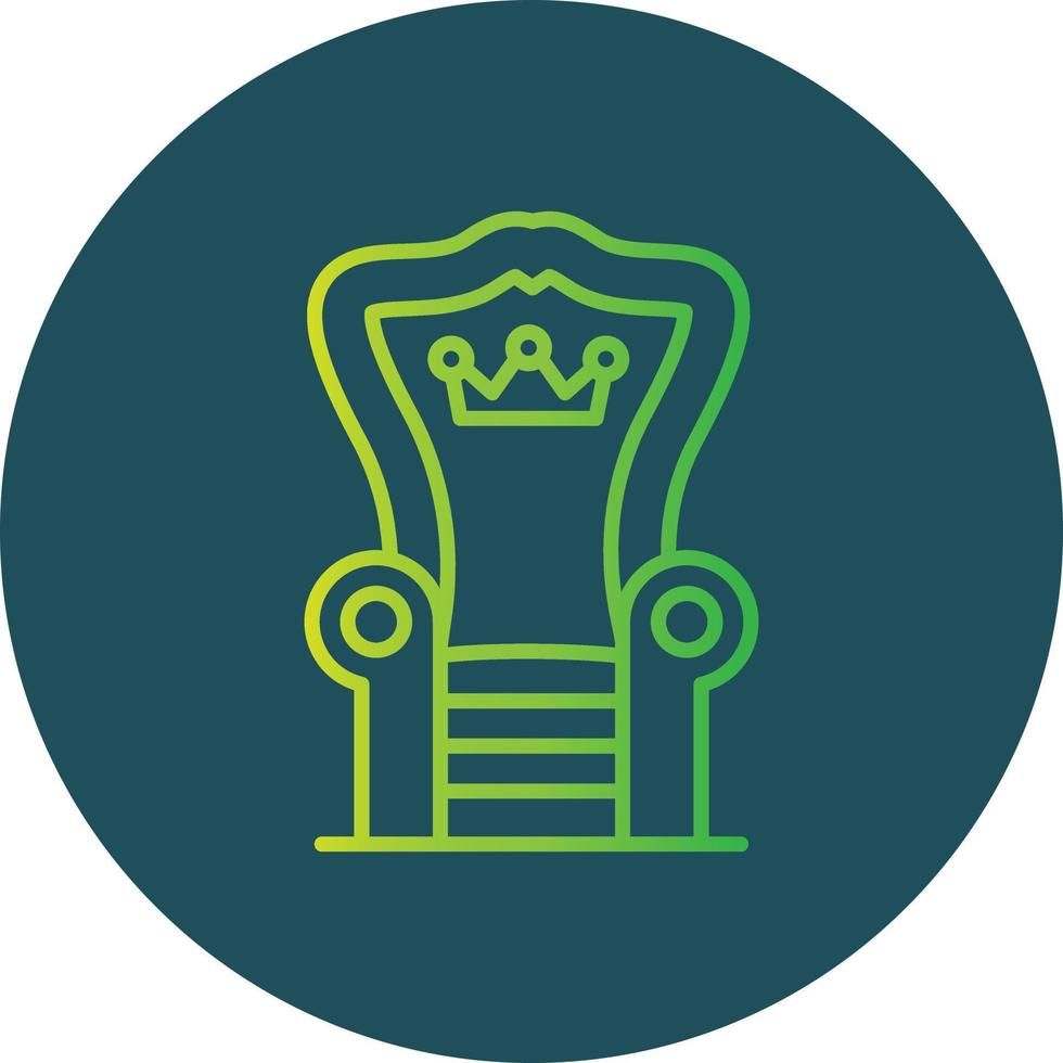 Throne Creative Icon Design vector