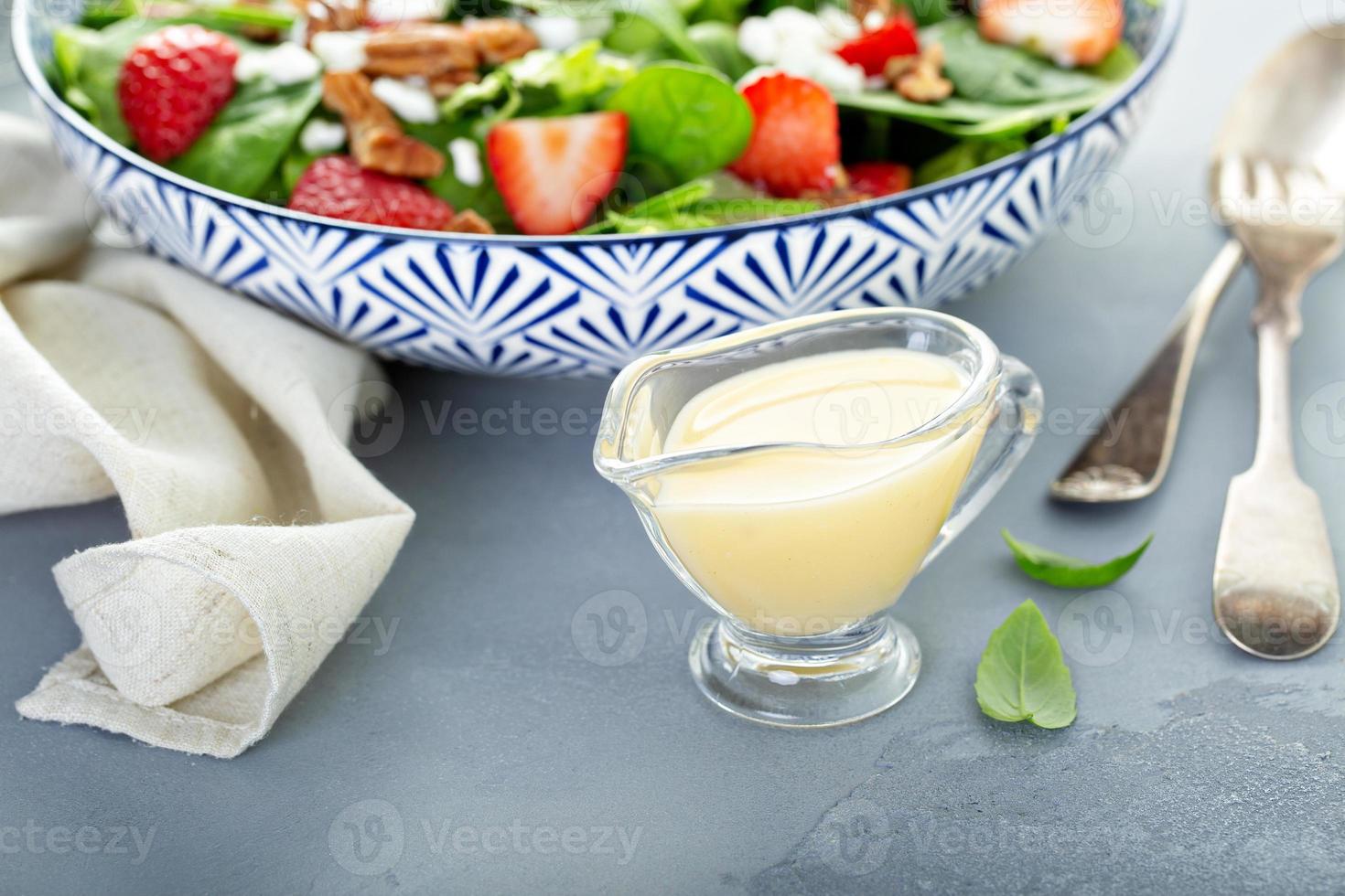 Italian dressing in a small sauce dish photo