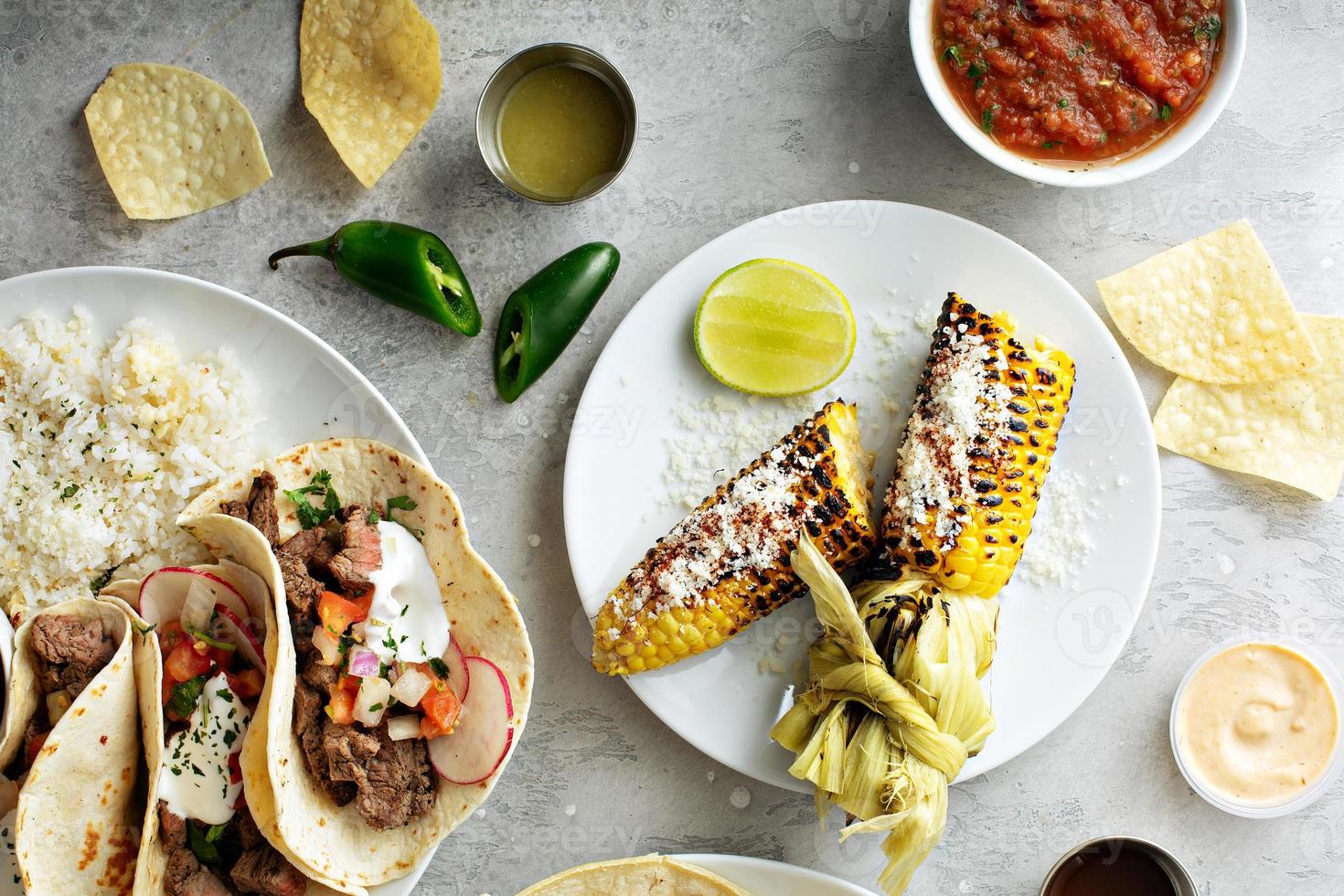 choclo asado a la mexicana foto