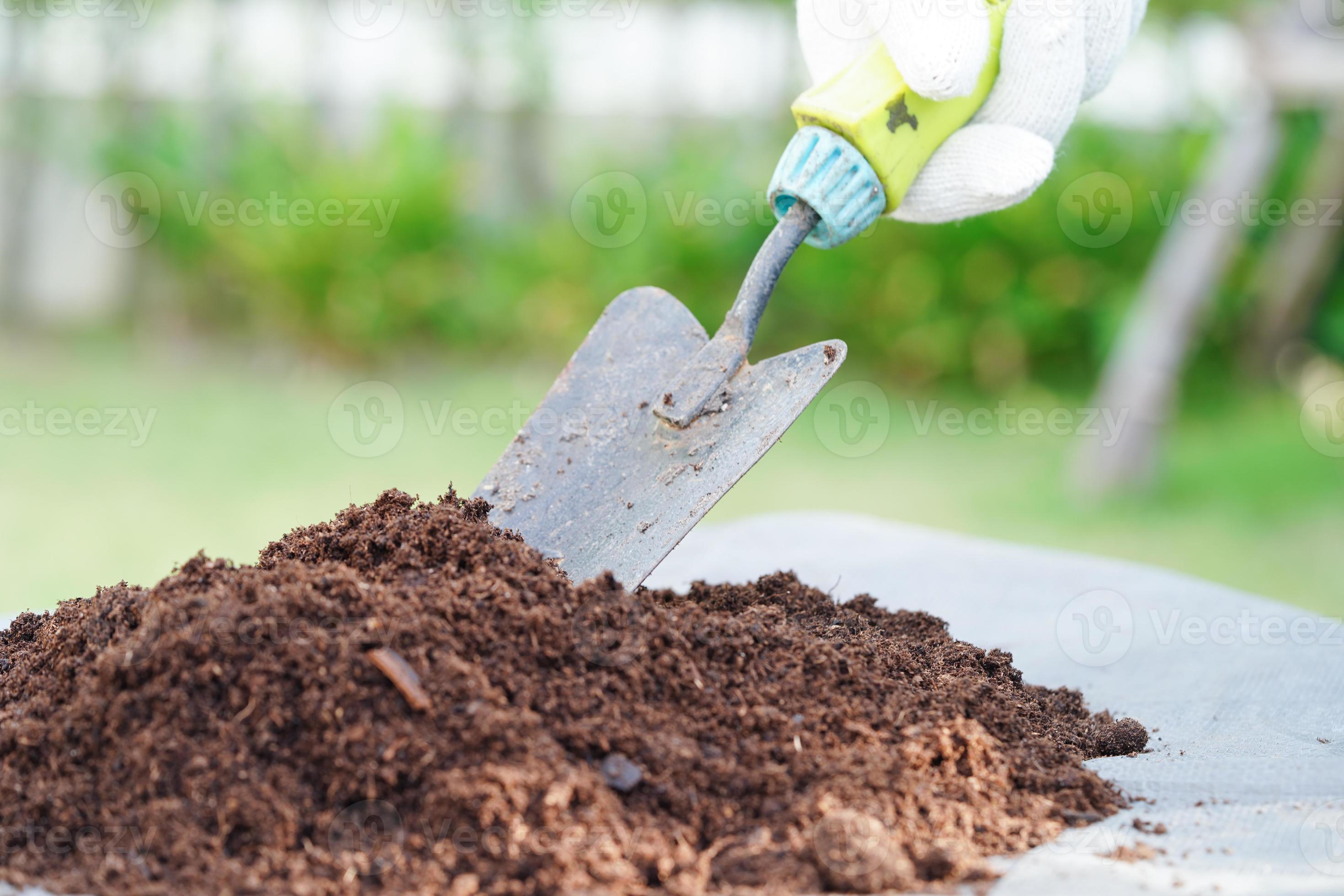 Peat moss, fertilizer soil for organic agriculture, plant growing, ecology concept. 15946338