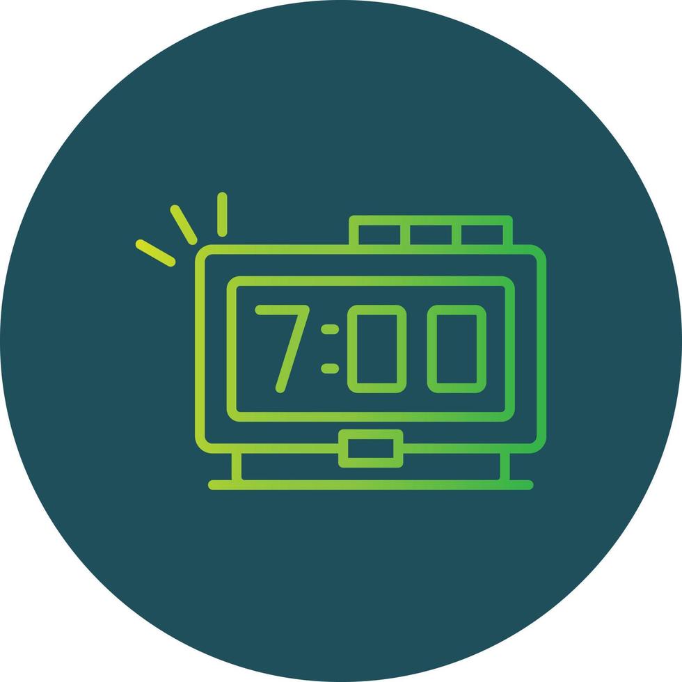 Digital Clock Creative Icon Design vector