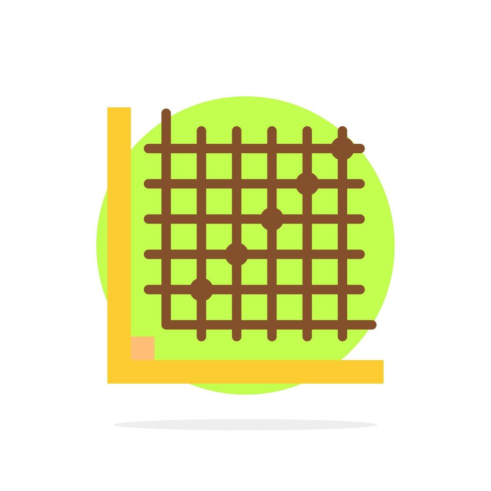 Color Correction Edit Form Grid Abstract Circle Background Flat color Icon vector