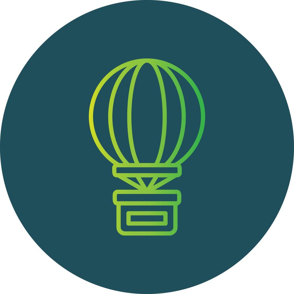 Hot Air Balloon Creative Icon Design vector