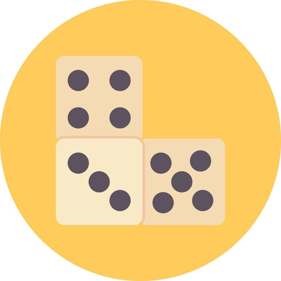 Domino Piece Creative Icon Design vector