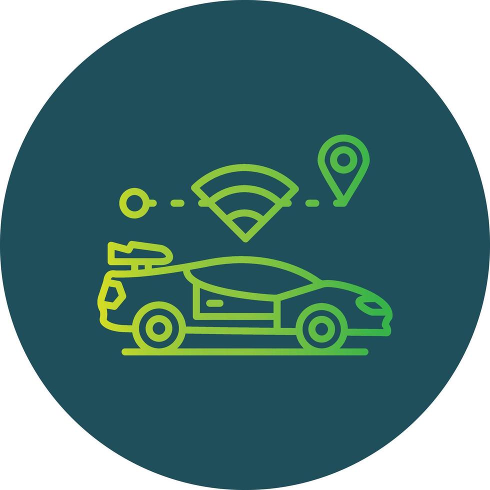 Self Driving Creative Icon Design vector