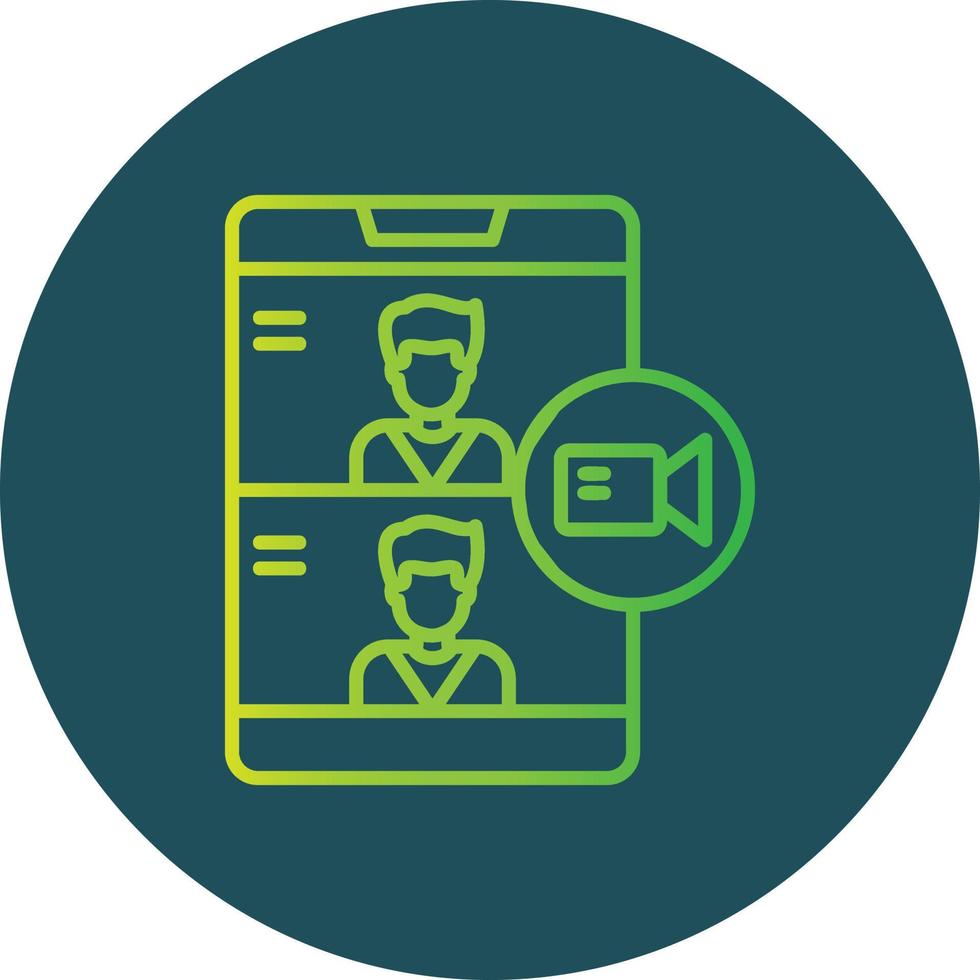 Videocall Creative Icon Design vector